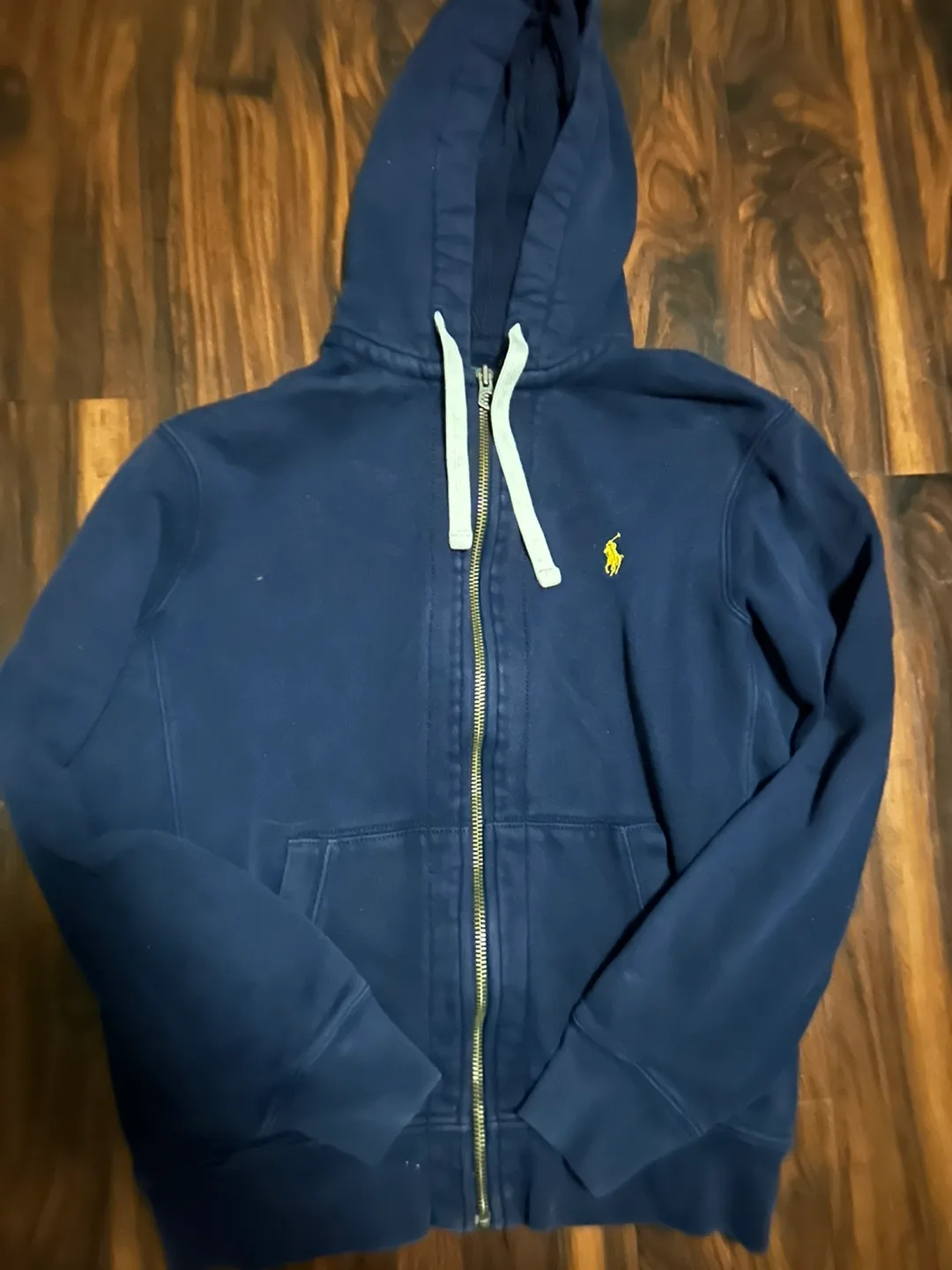 Polo Ralph Lauren Navy Blue Zip-Up Hoodie thumbnail