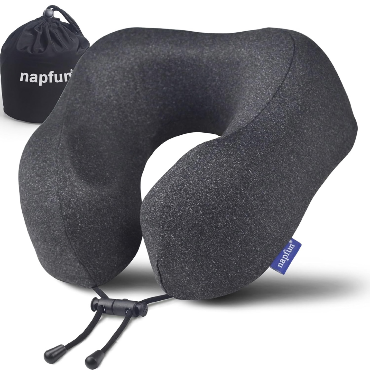 Napfun Travel Pillow – 100% Memory Foam – Black - photo 4