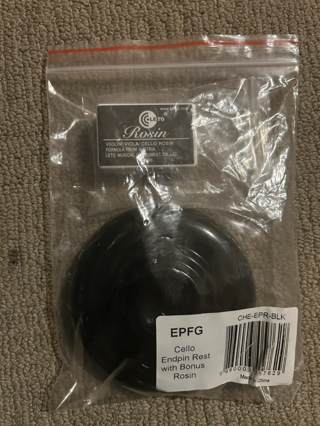 Brand New Cello Endpin Rest and Rosin Kit image indicator(8)