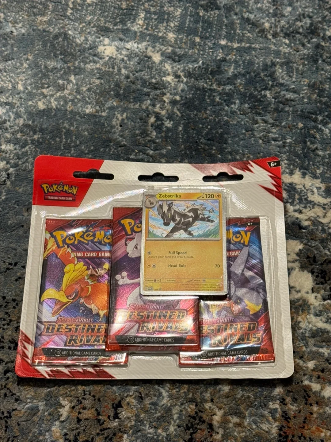 Pokemon destined rivals 3 packs blister zebstrika thumbnail