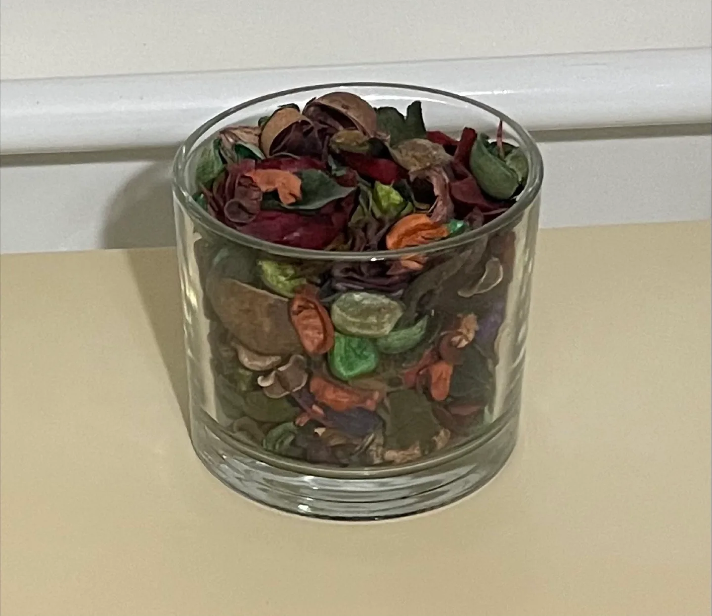 Two New Large Thick Clear Glass Vases with Dried Flowers image indicator(4)