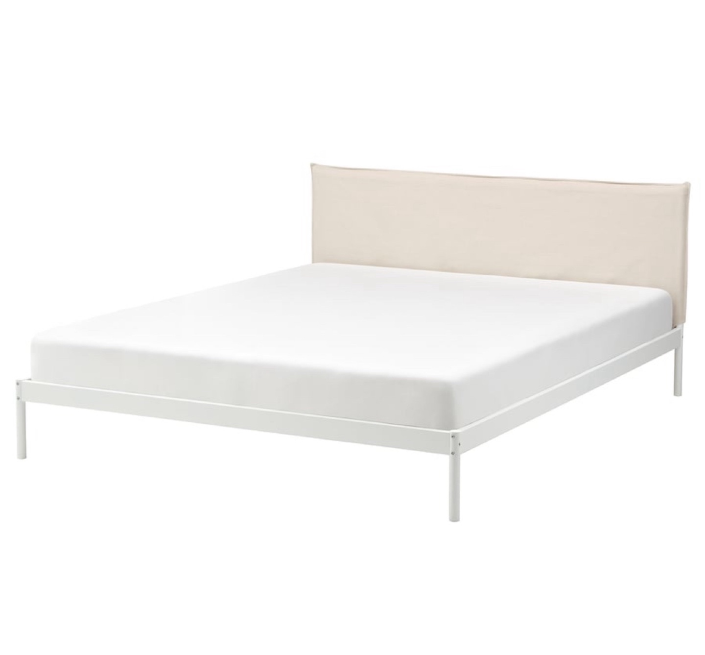 Double/full mattress with protector in white - photo 2