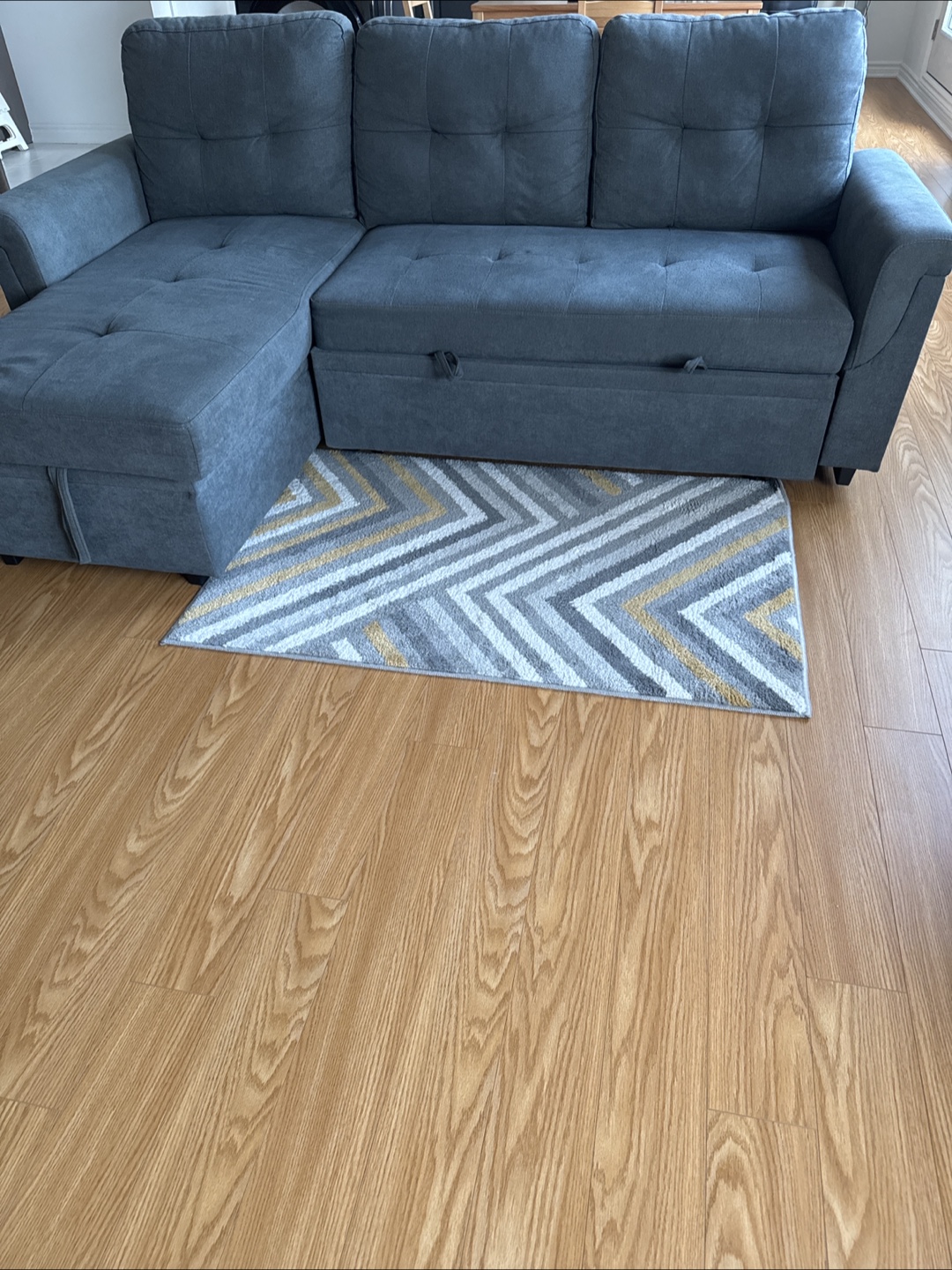 Grey Sectional Sofa with Storage - photo 2