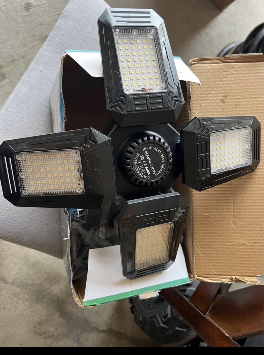 Garage lights pack of 2