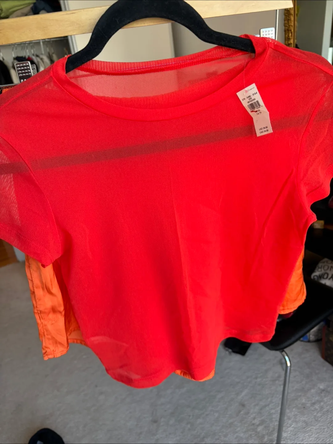 Aerie Orange Outfit - Shorts & Tee thumbnail