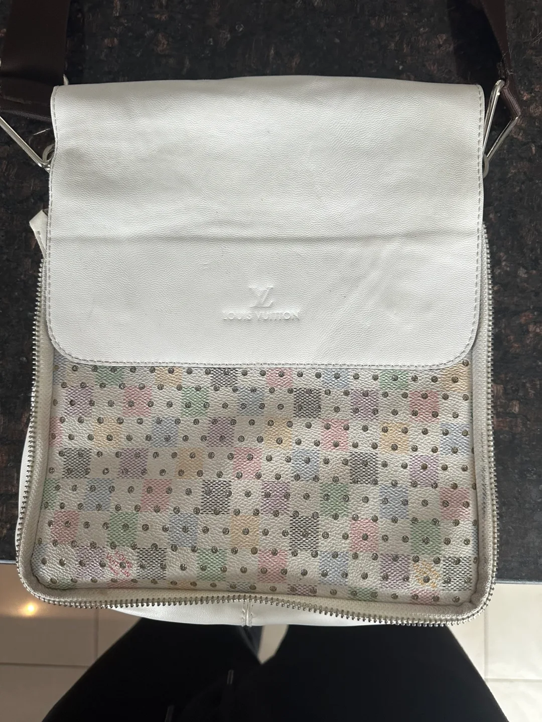 White Floral Handbag thumbnail