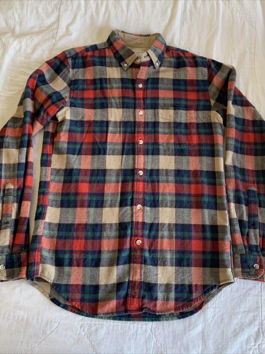 J Crew: Wallace & Barnes Plaid Button Up Shirt