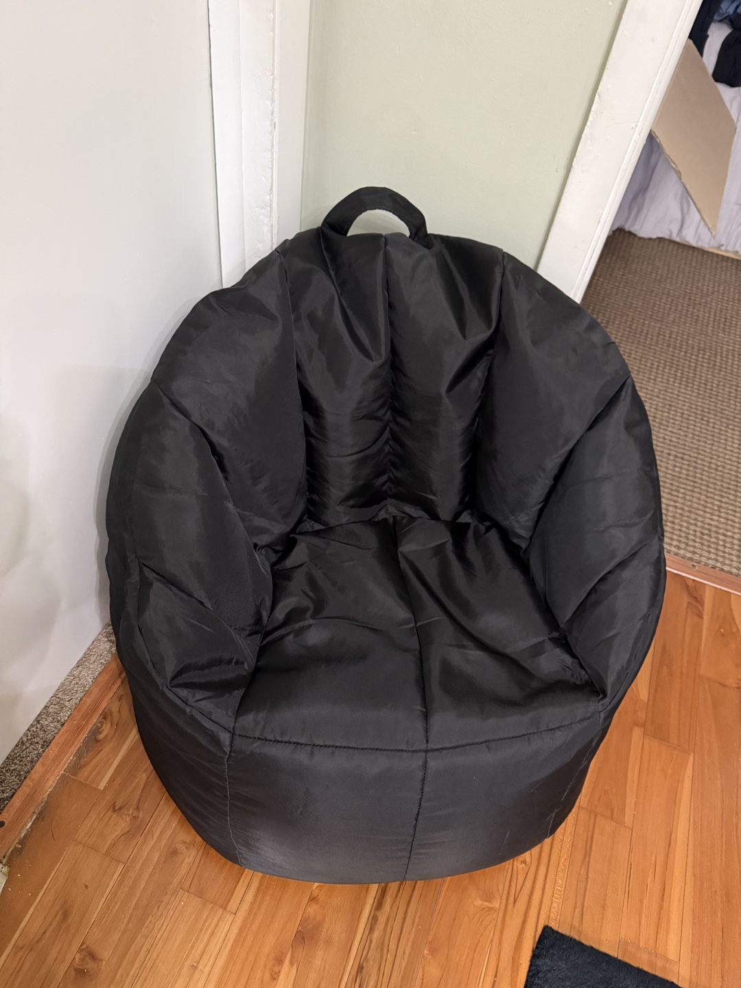 Black Bean Bag Chair - photo 2