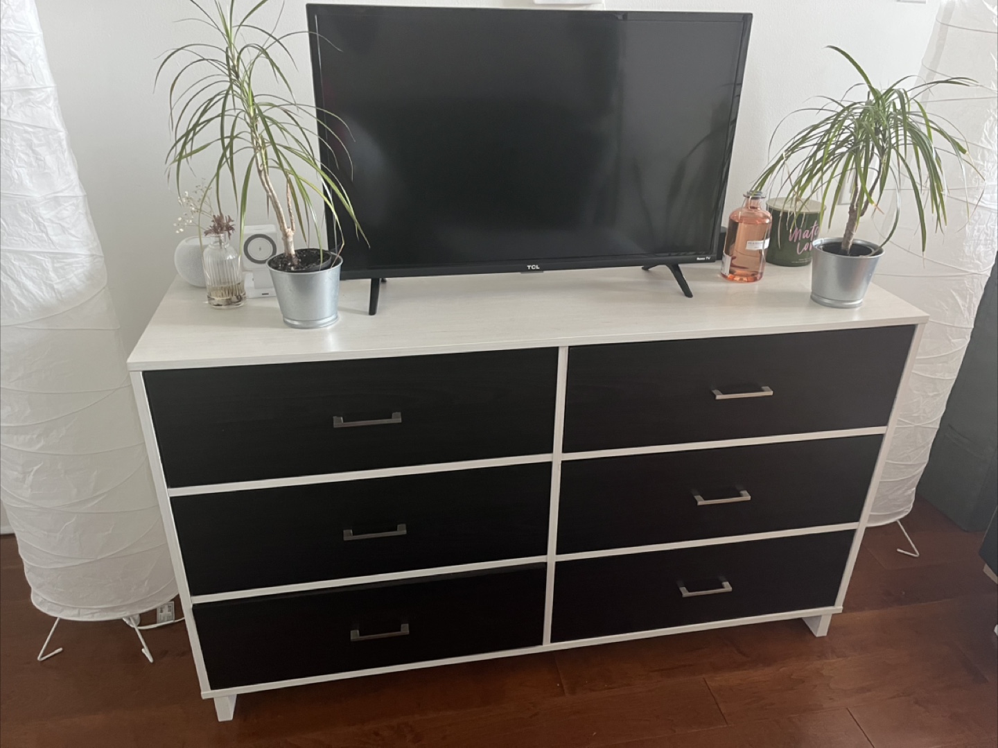 Modern Black and White Dresser