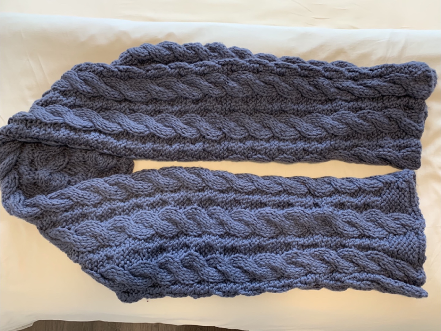 Handmade Cable Knit Scarf - photo 4