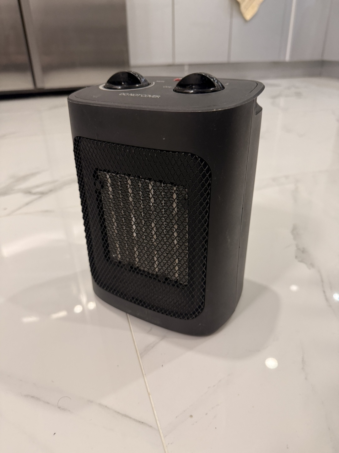 Black Portable Space Heater for Small Room 1500 W