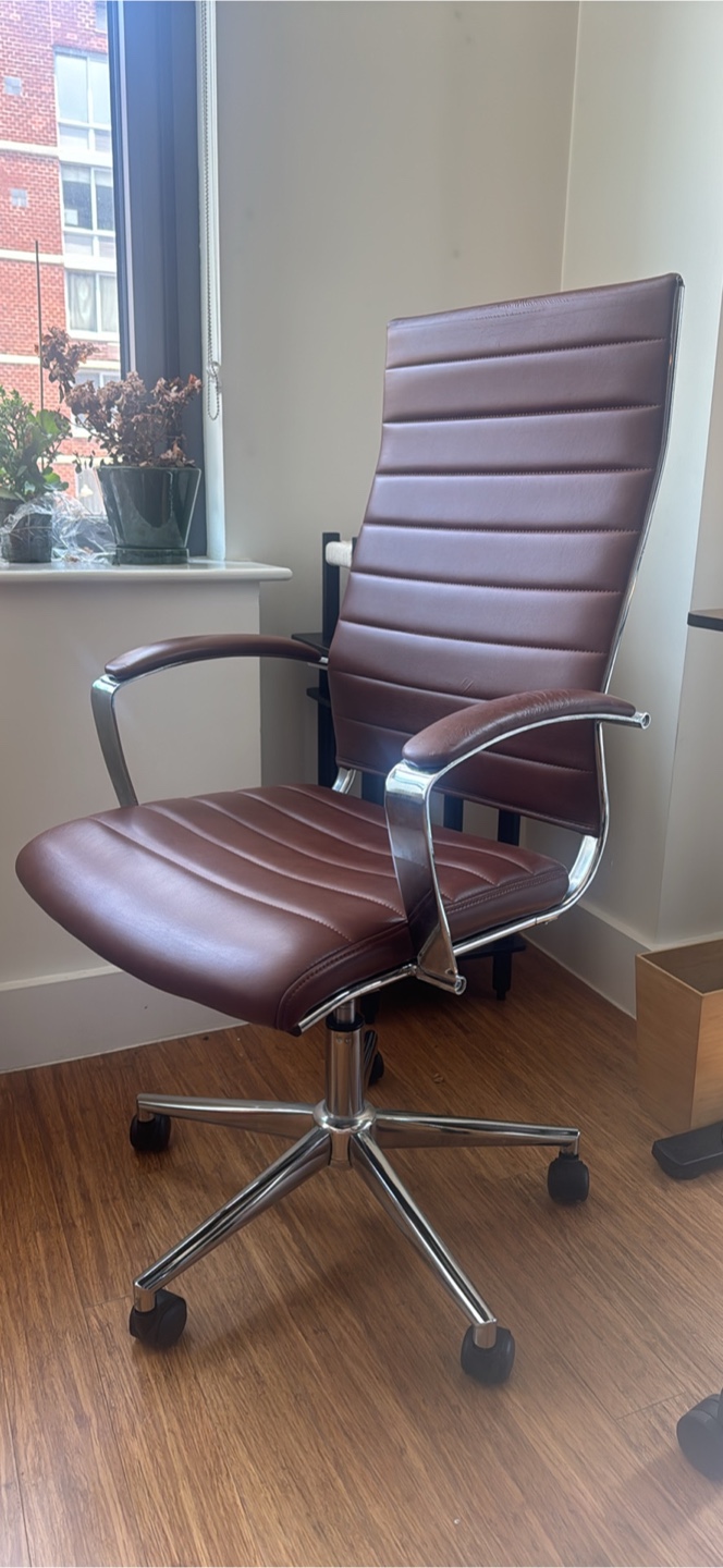 Brown Leather Office Chair