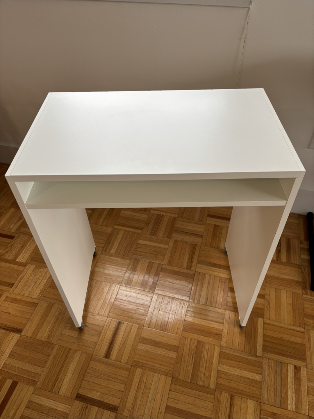White Rolling Desk
