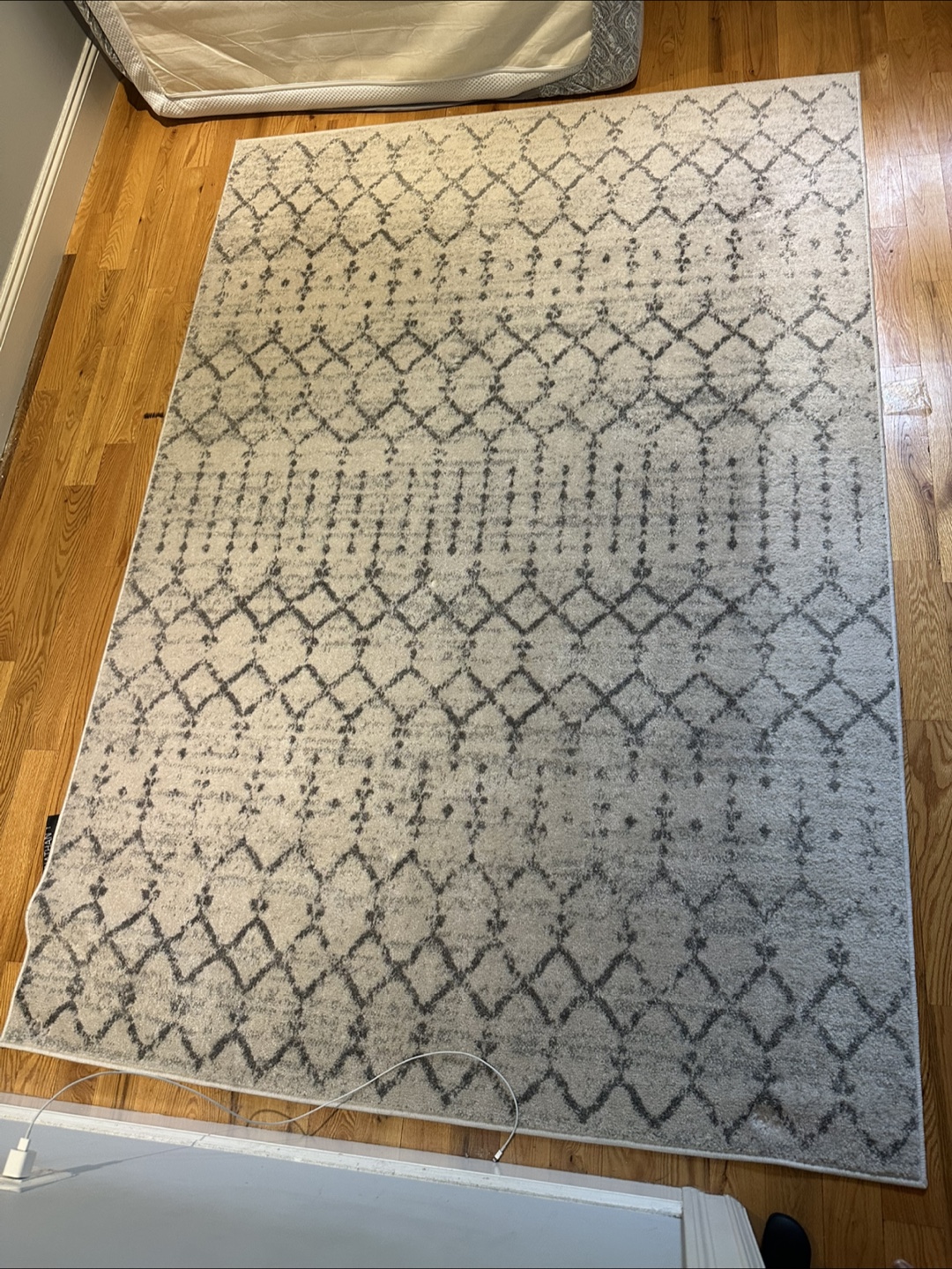 Area Rug with Geometric Pattern