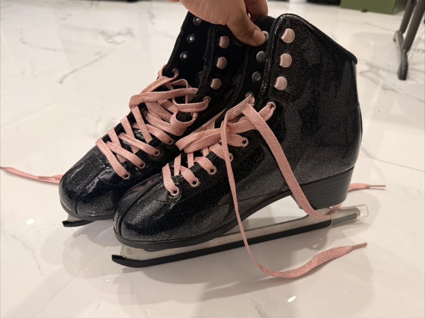 Lake Placid Candi GRL Women Ice Skates with Pink Laces