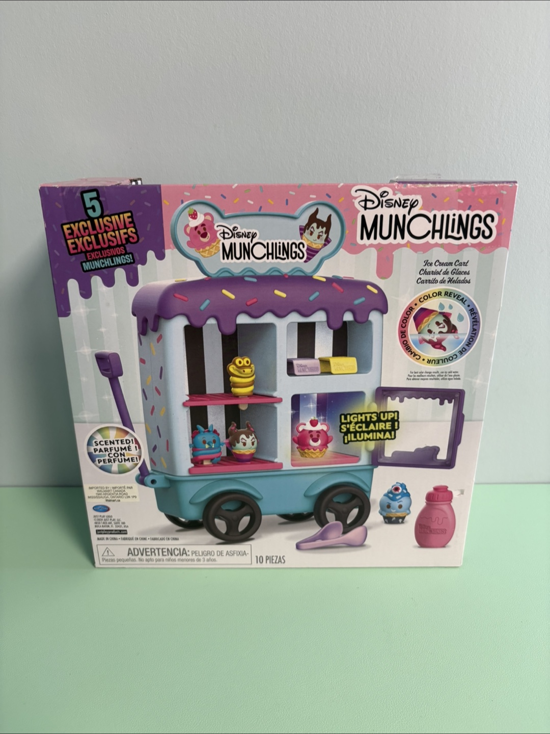 Disney Munchlings Ice Cream Cart Lights Up Kid Toy - photo 4