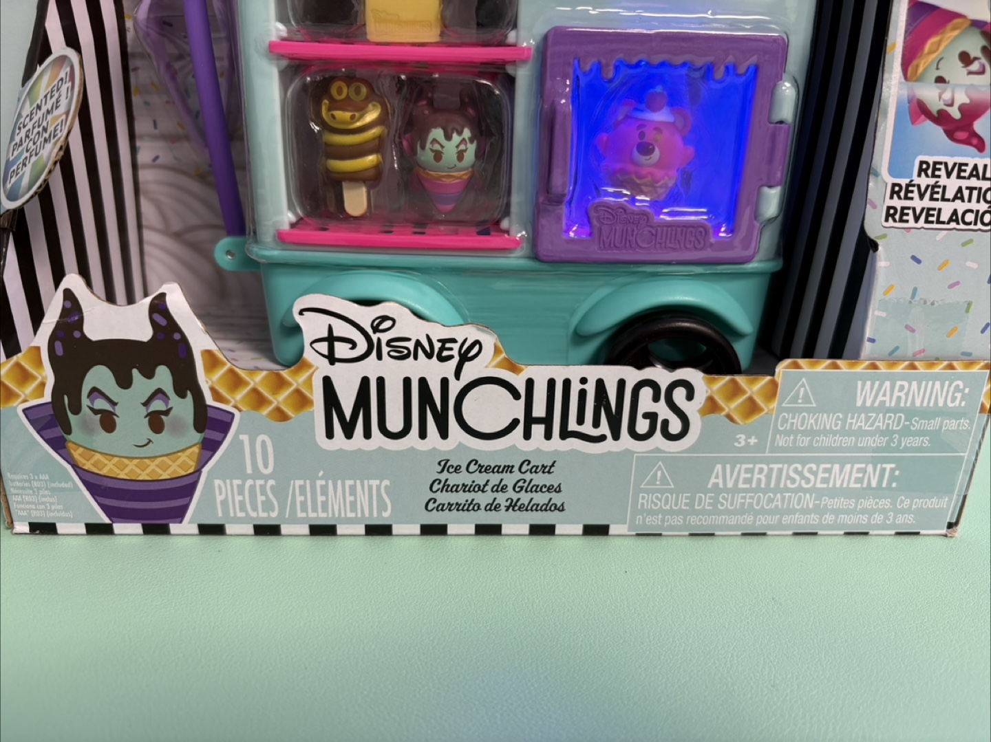 Disney Munchlings Ice Cream Cart Lights Up Kid Toy - photo 3