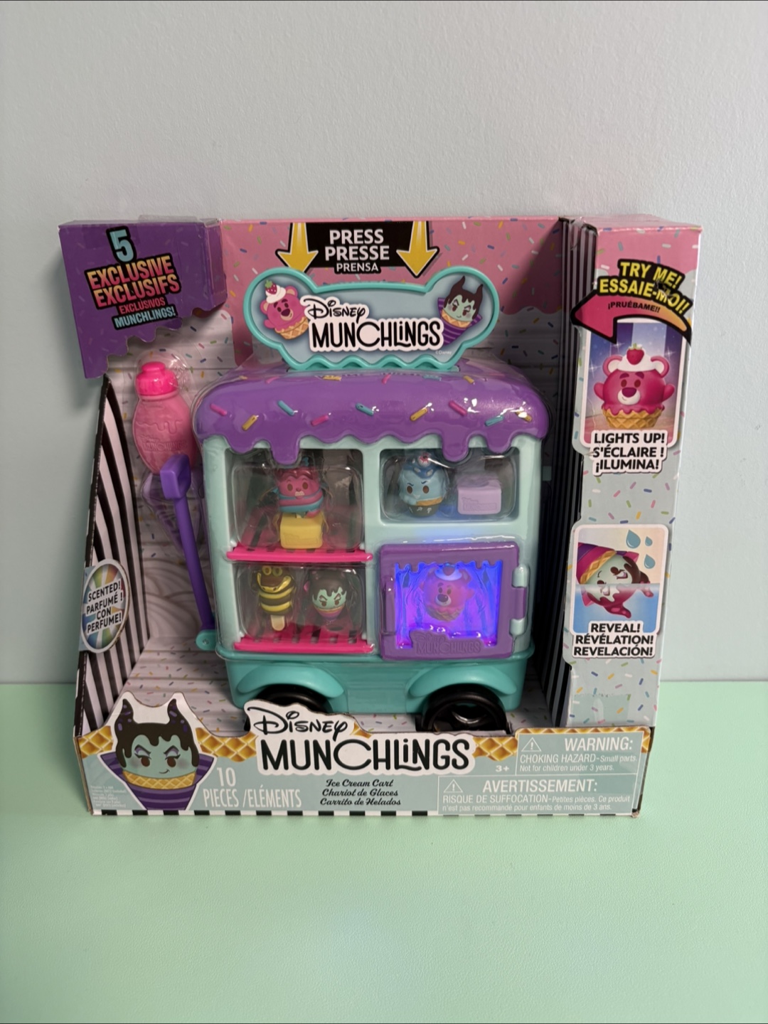 Disney Munchlings Ice Cream Cart Lights Up Kid Toy - photo 2