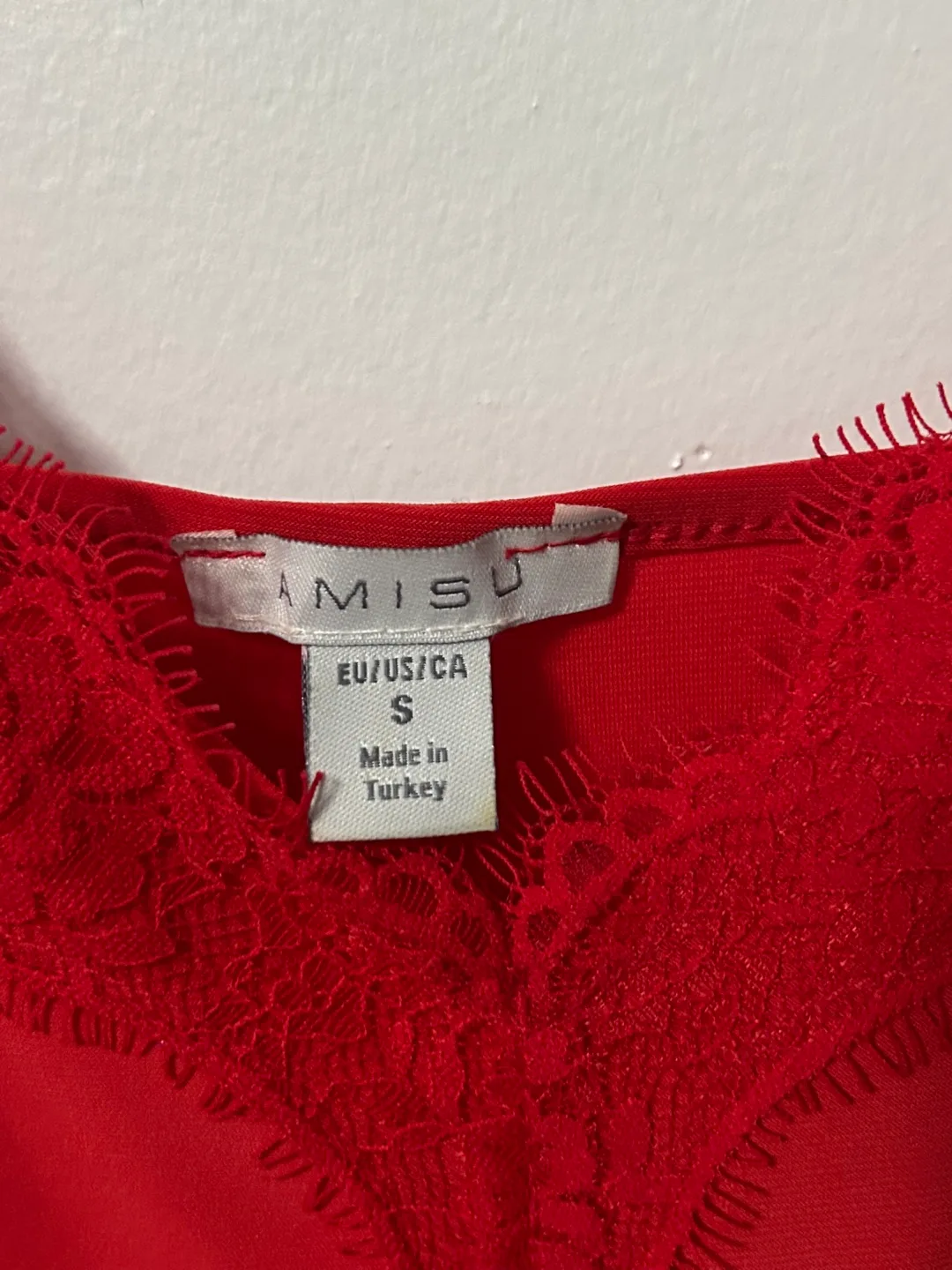 Amisu Red Cami Top image indicator(2)