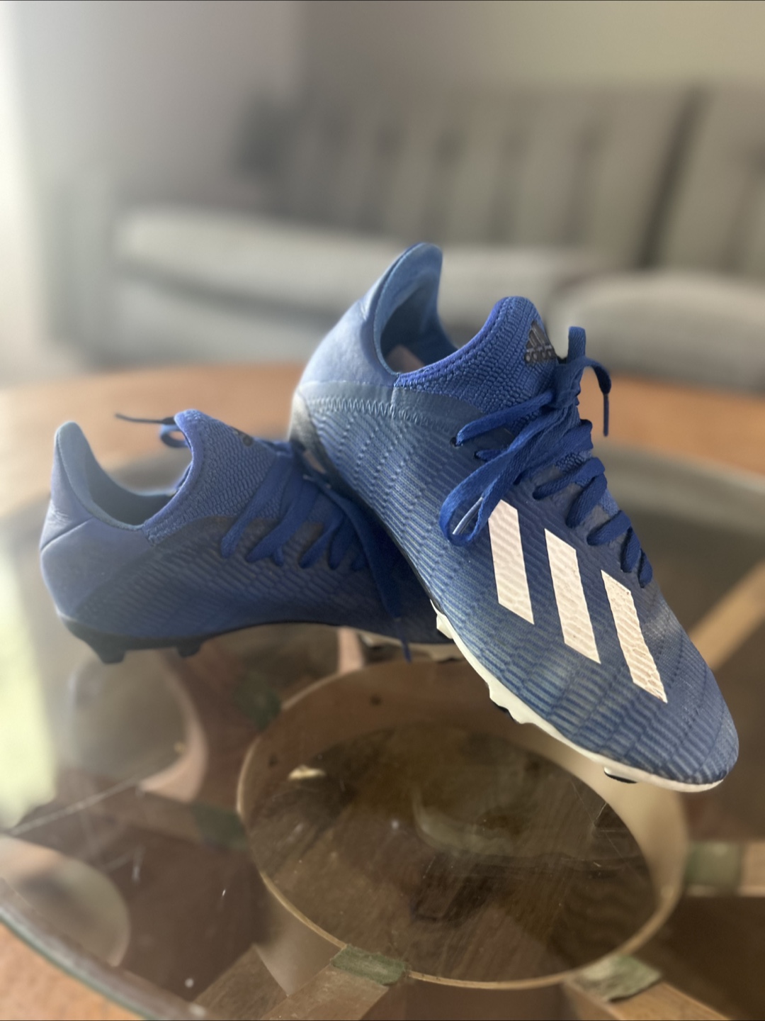 Blue Adidas Soccer Cleats Size 3