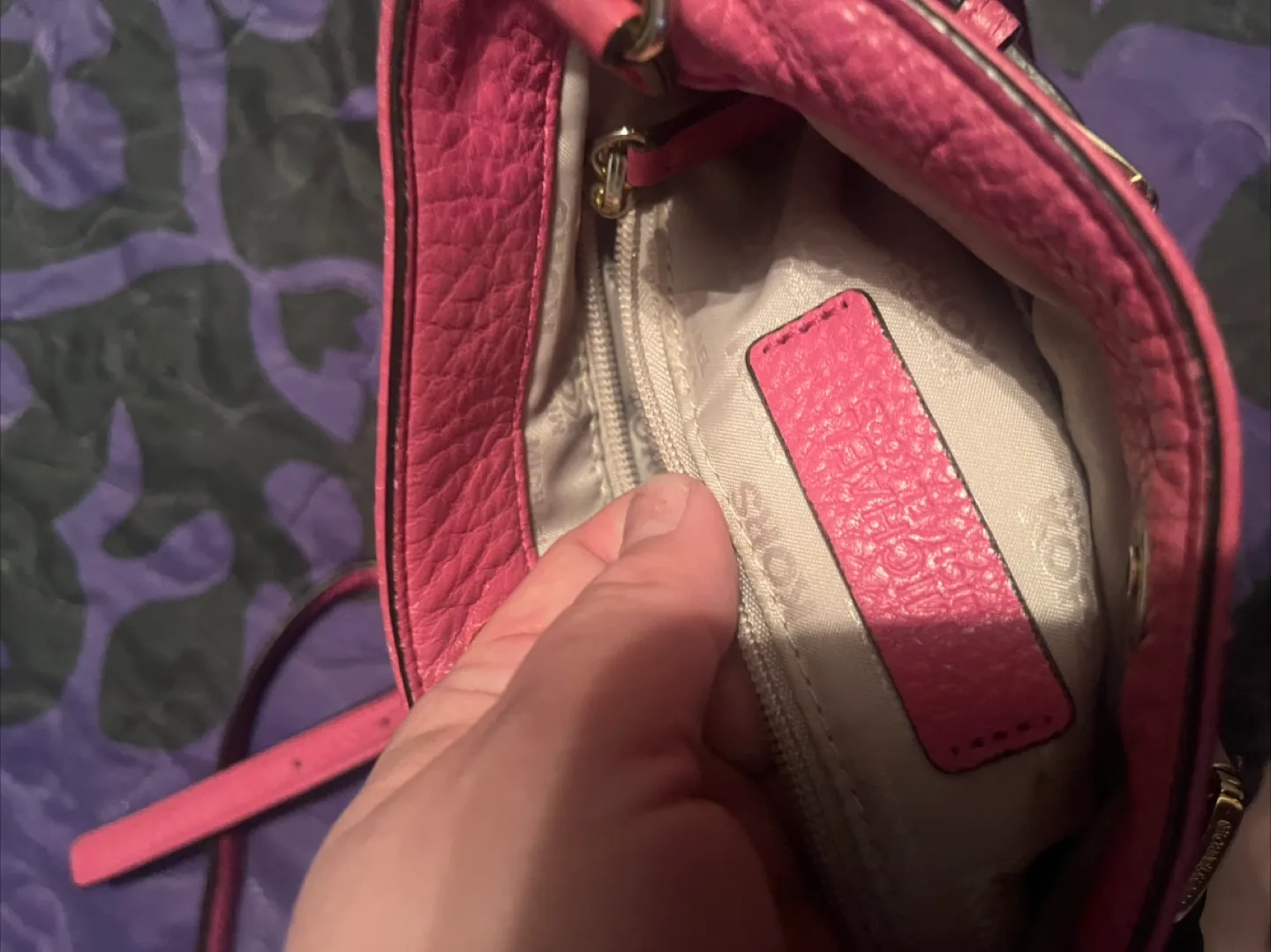 Michael Kors Pink Crossbody Bag image indicator(3)