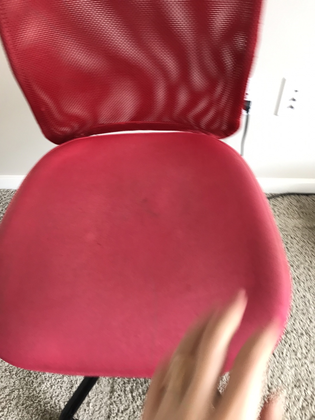 IKEA Red Mesh Office Chair - photo 2