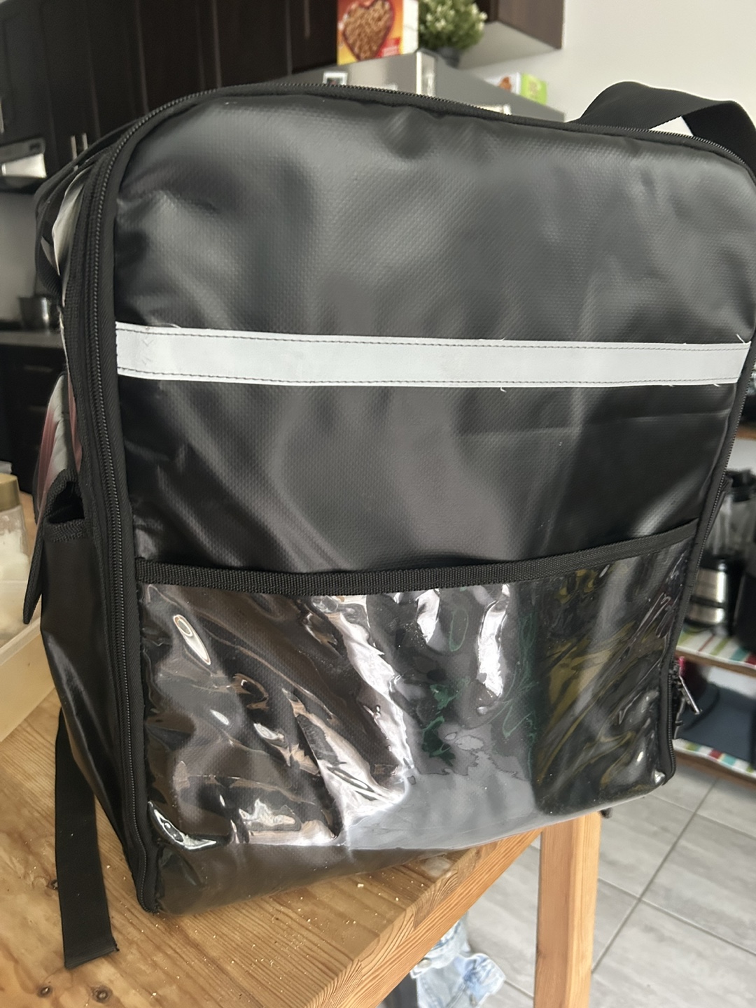 Black  Food Delivery Bag