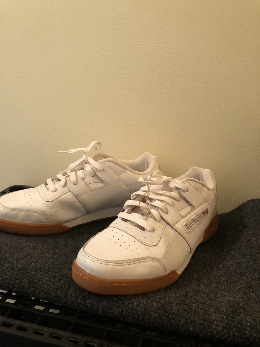 Reebok White Leather Sneakers Size 11