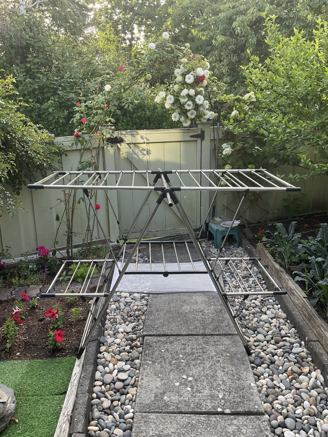 Folding Clothes Drying Rack - never used