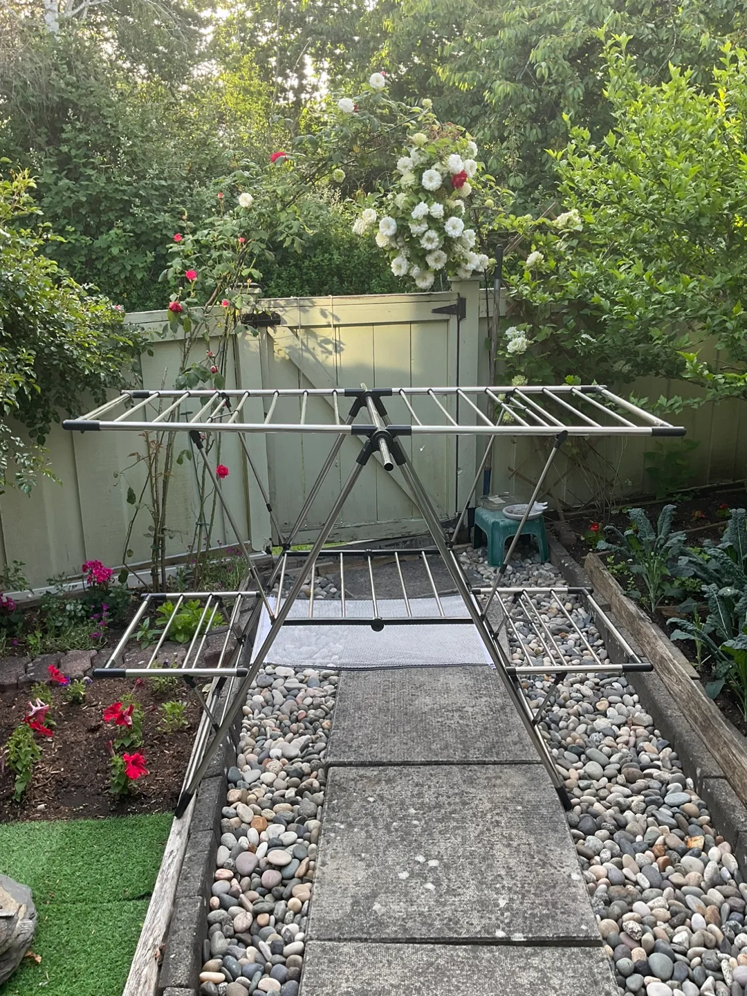 Folding Clothes Drying Rack - never used thumbnail
