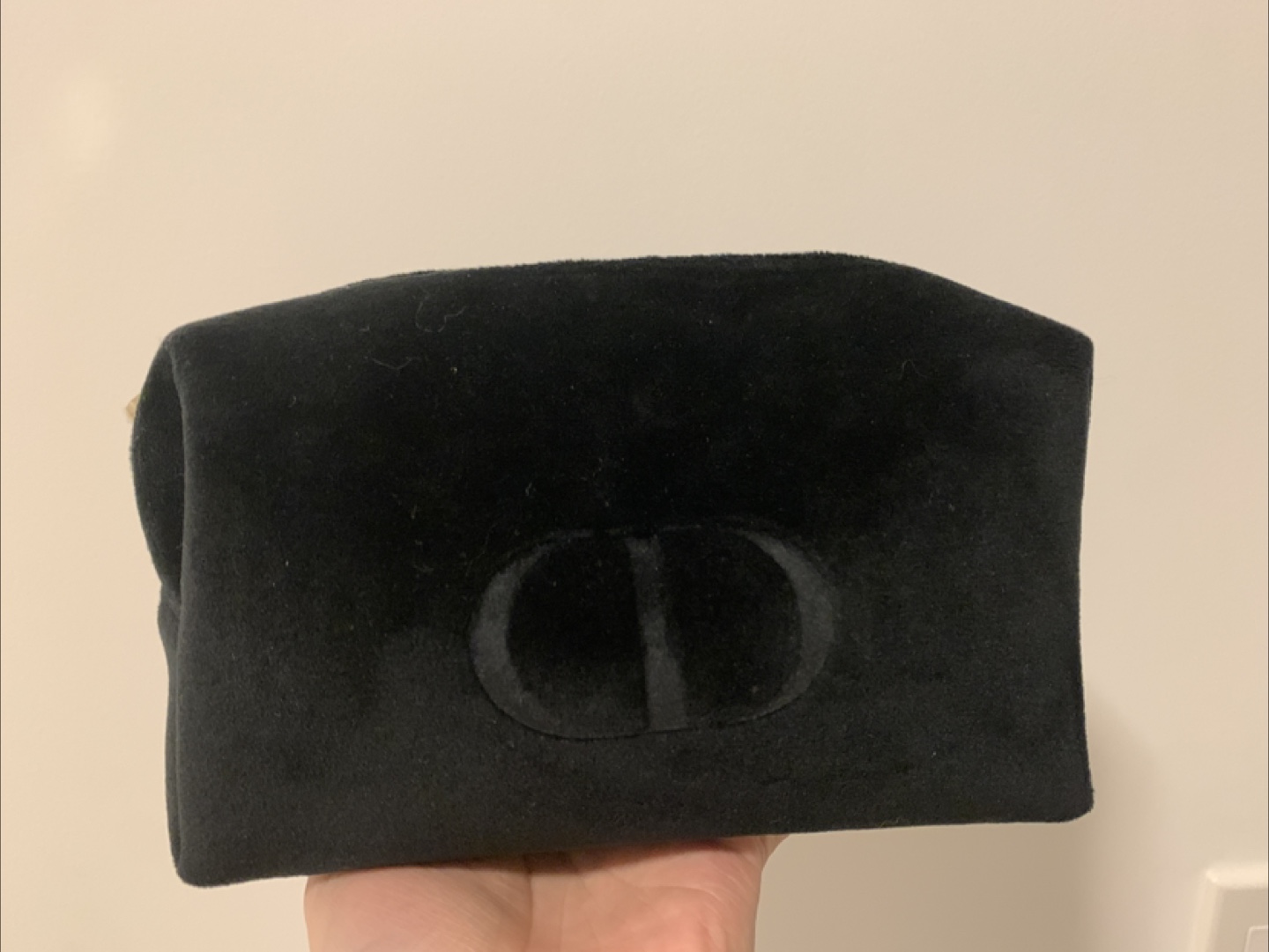 Dior Black Velvet Makeup Pouch - photo 3