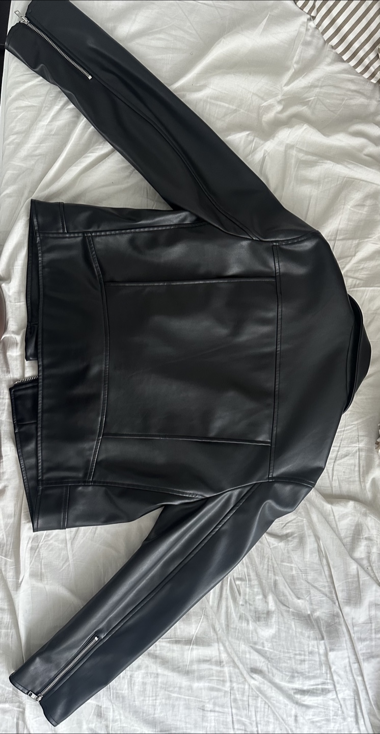 Black Faux Leather Jacket from Dynamite XL - photo 3