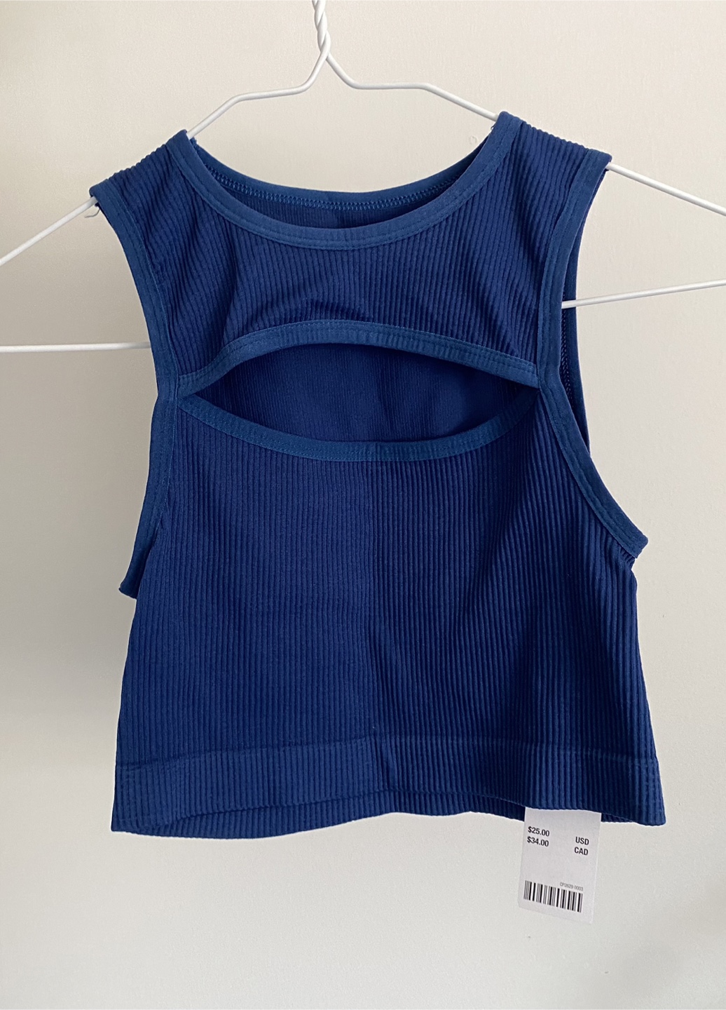 (New with tag) Urban Outfitters Blue Cutout Tank Top