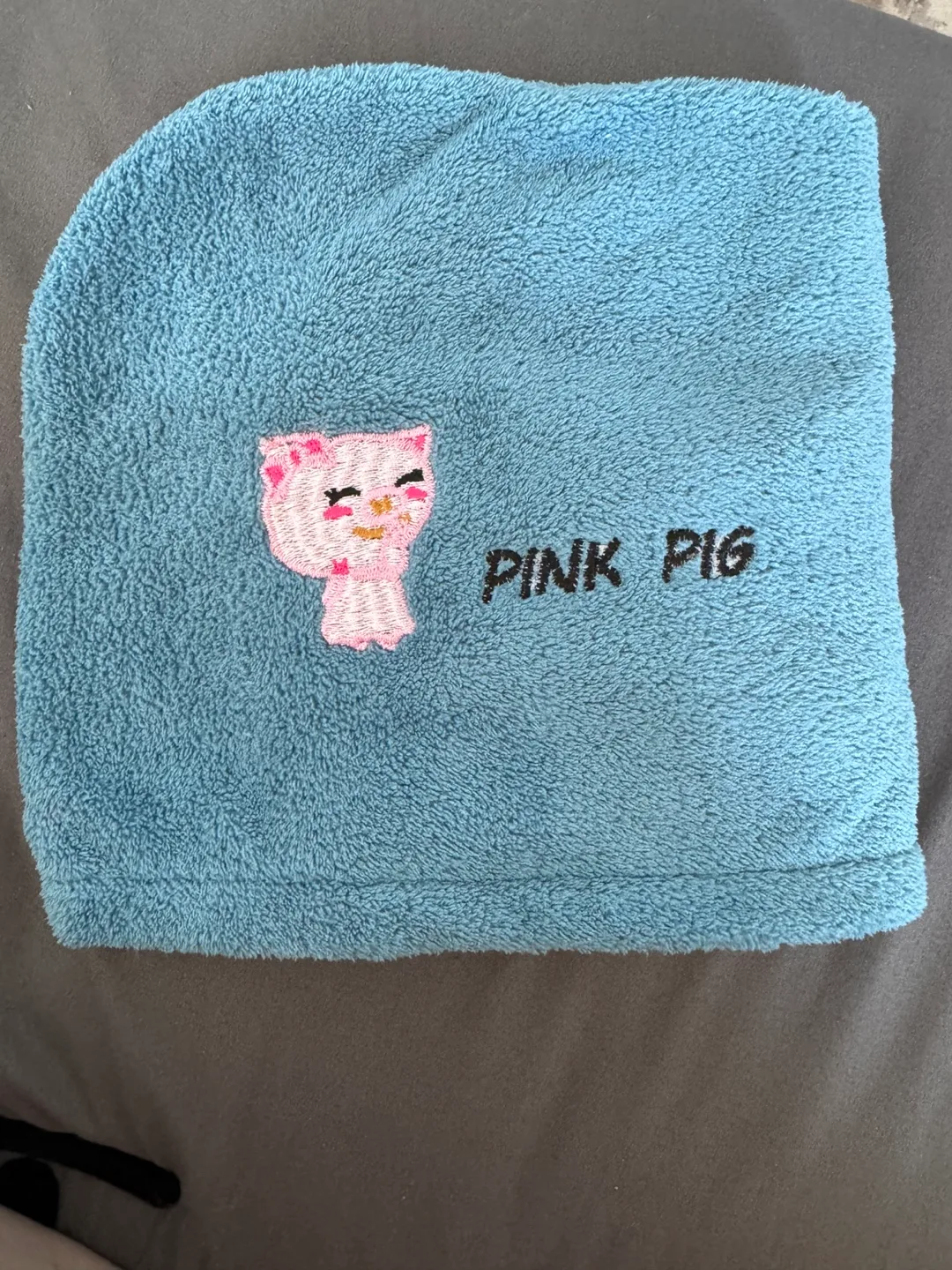 Blue Microfiber Hair Towel Wrap image indicator(2)