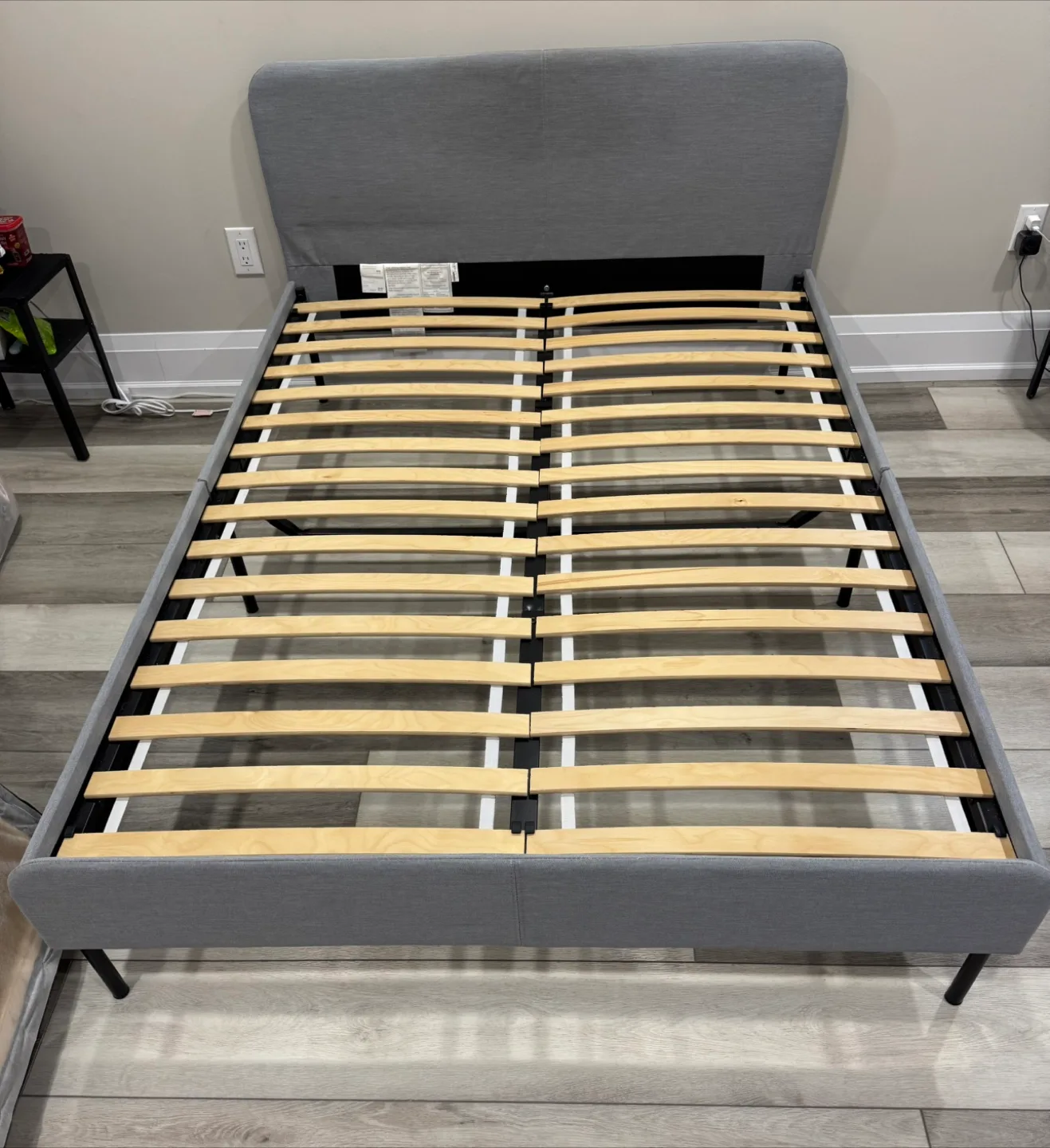 Double Size Grey Bed Frame thumbnail