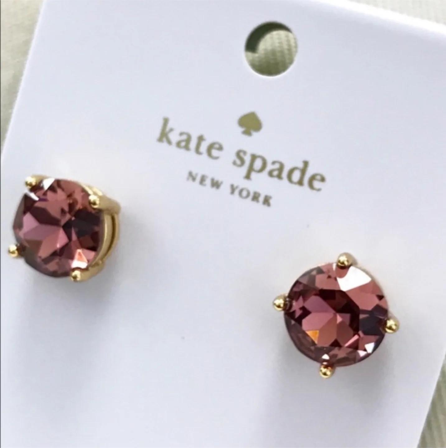*Brand New* Kate Spade Lilac Petal Purple Stud Earrings thumbnail