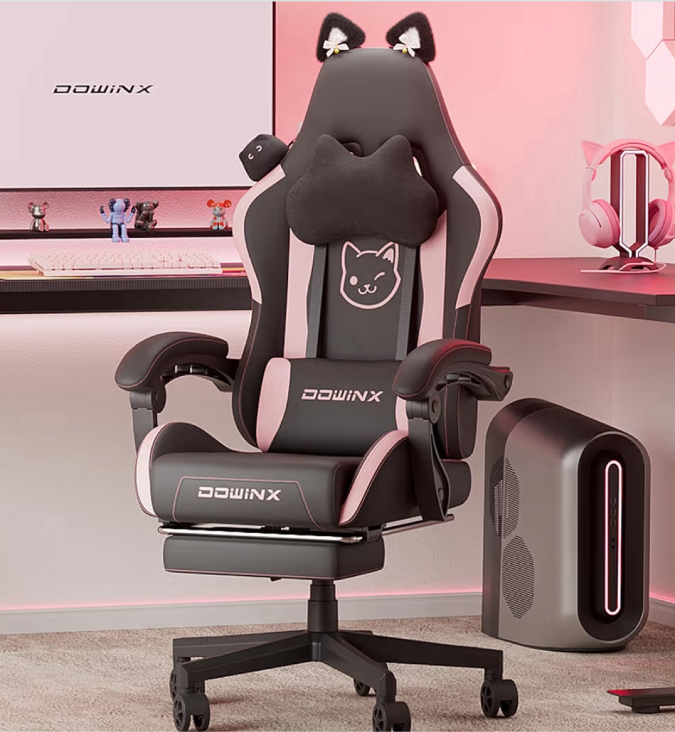 Pink and Black Gaming Chair - photo 2