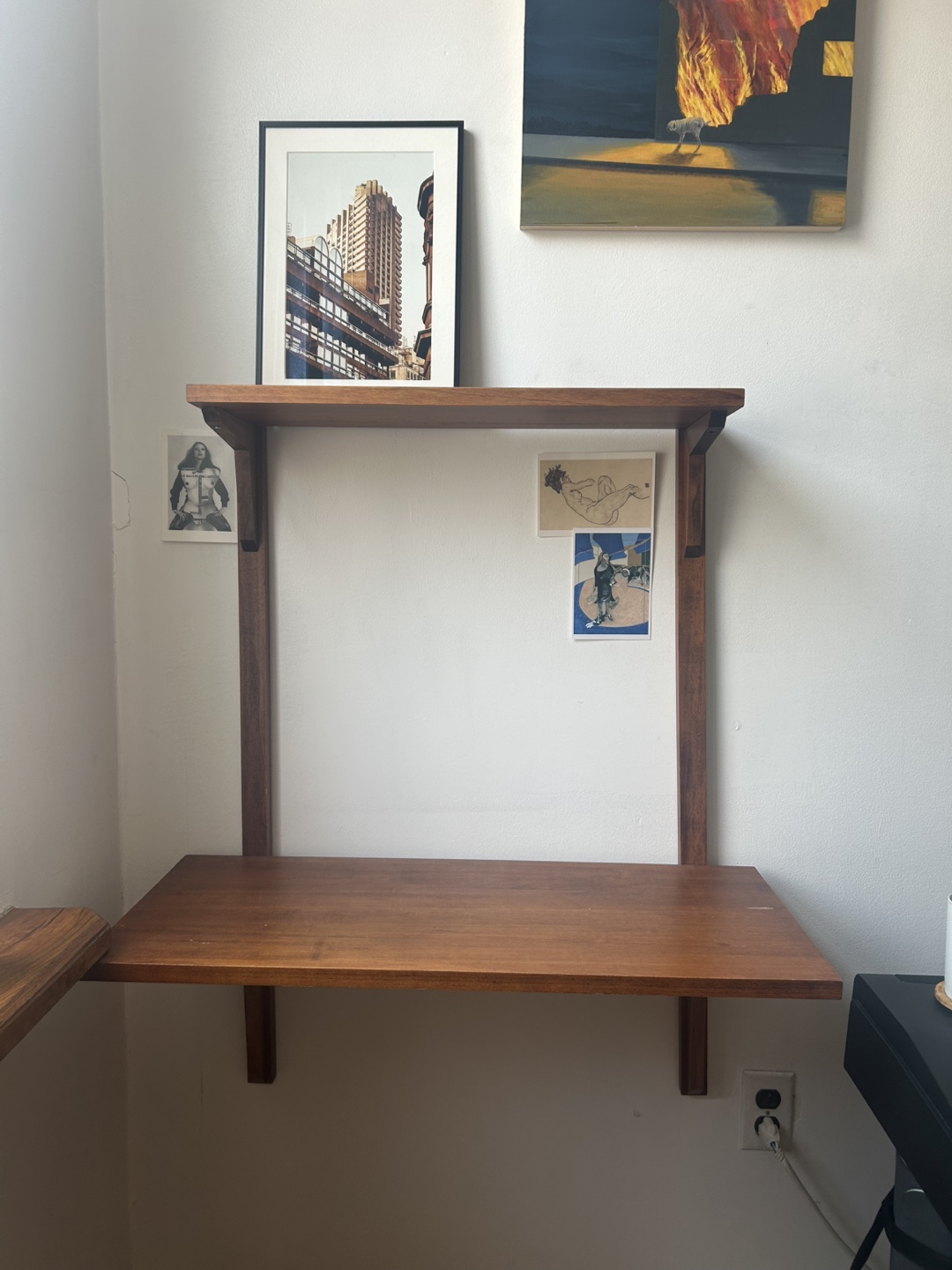 Wooden Wall Mounted Desk