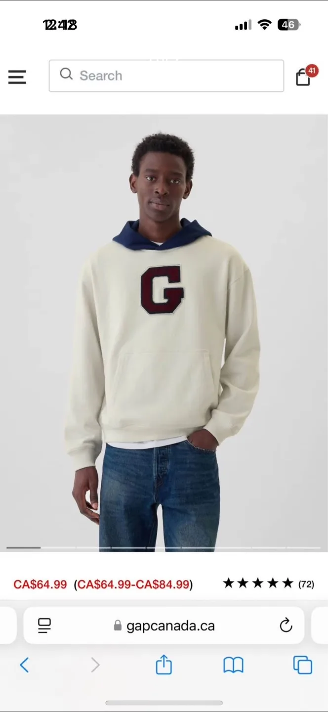 Gap Colorblock Logo Hoodie thumbnail