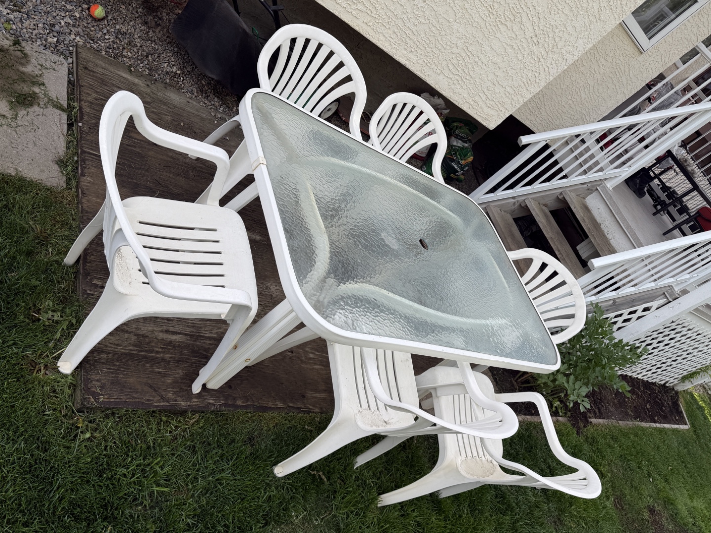 Outdoor patio table set with 6 chairs - photo 4