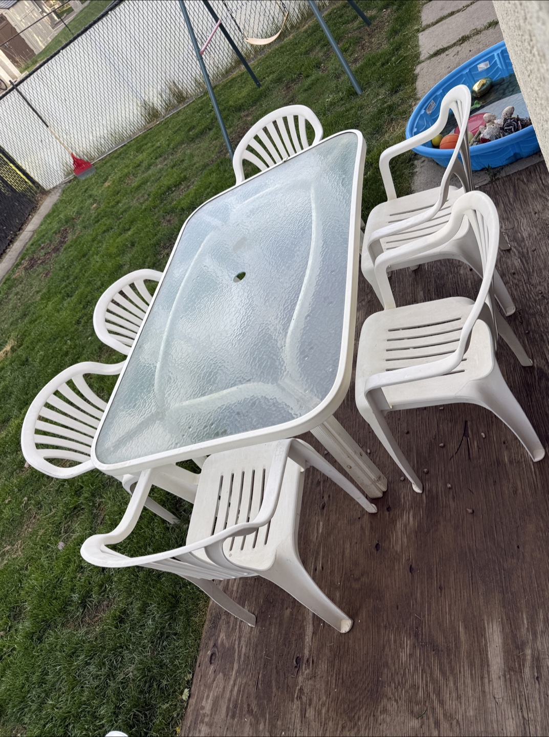 Outdoor patio table set with 6 chairs - photo 2