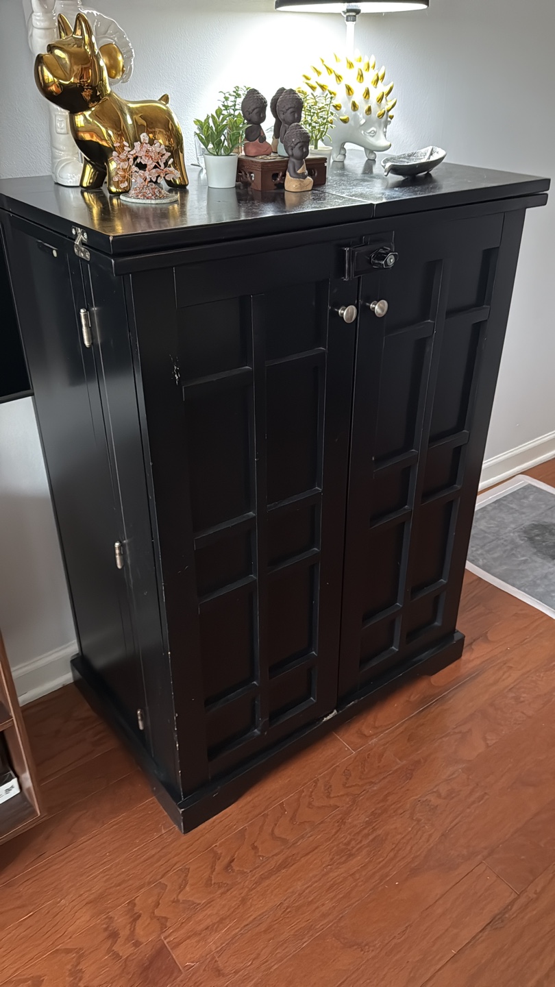 Black Wood Cabinet/bar