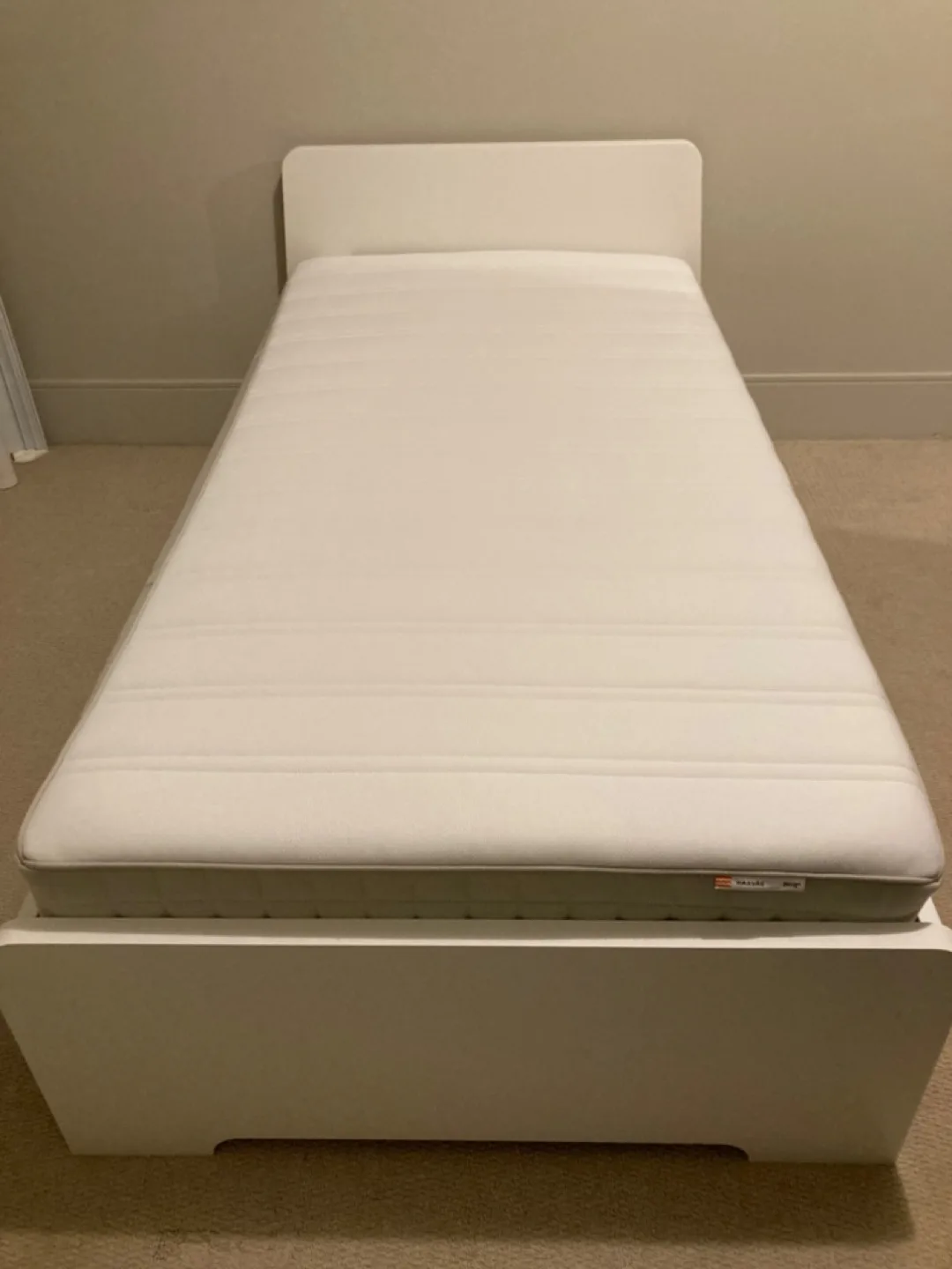 IKEA Twin Bed Frame, Mattress, and Bedding thumbnail