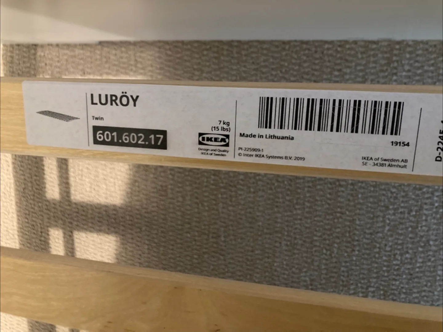 IKEA Twin Bed Frame, Mattress, and Bedding image indicator(5)