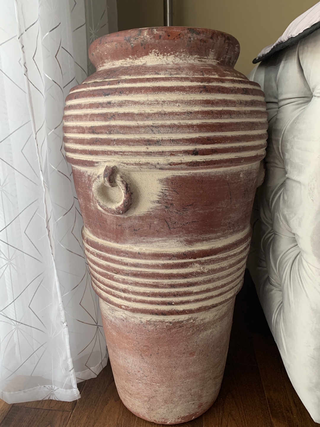Large Rustic Terracotta Vase
