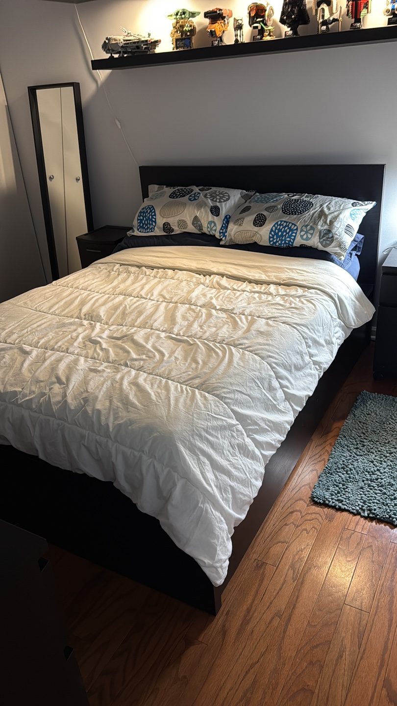 Full Bed Frame With Storage Drawers