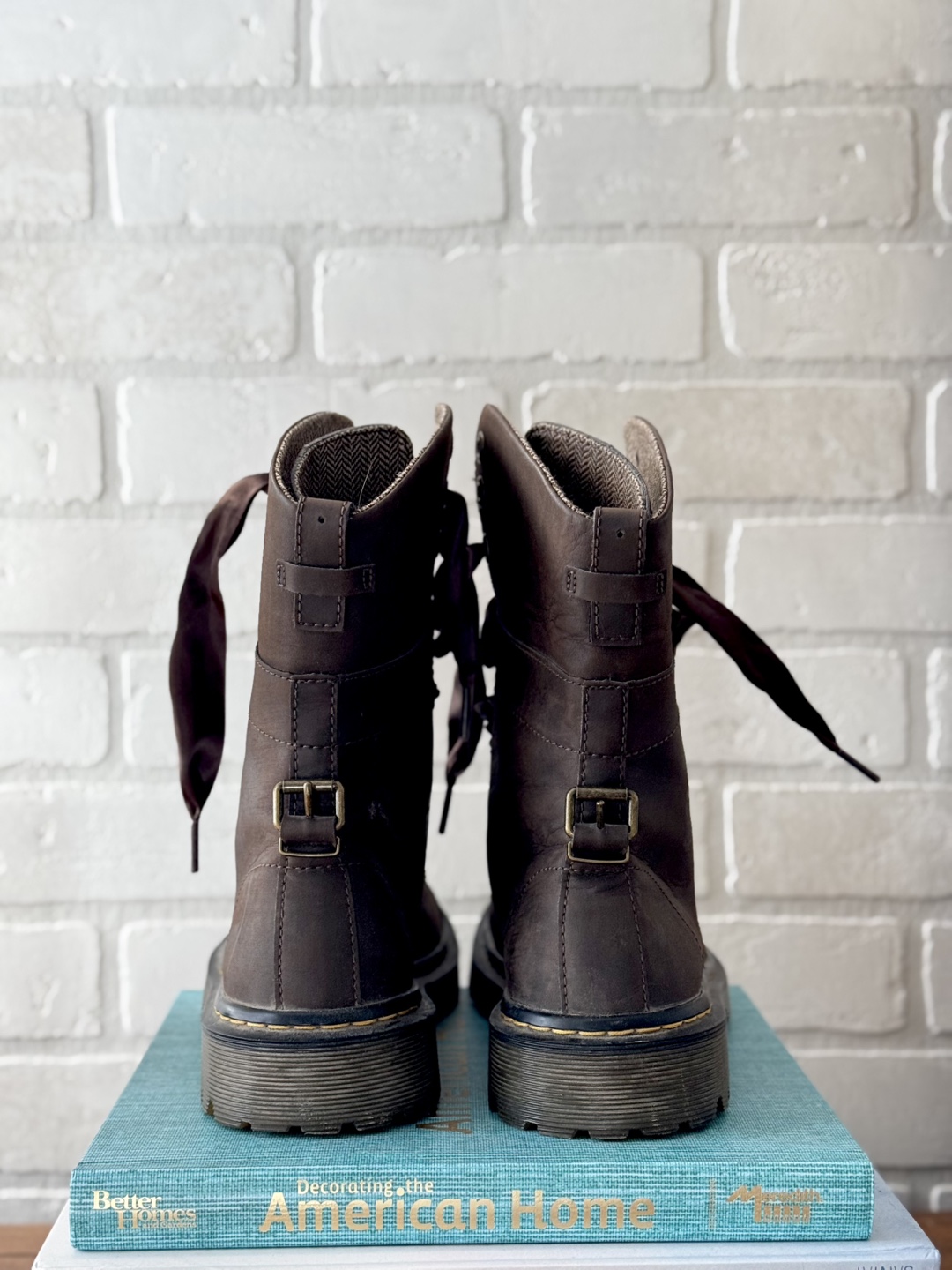Dr Martens Yuba Leather Lace Up Combat Boots Womens Size US7 - photo 4