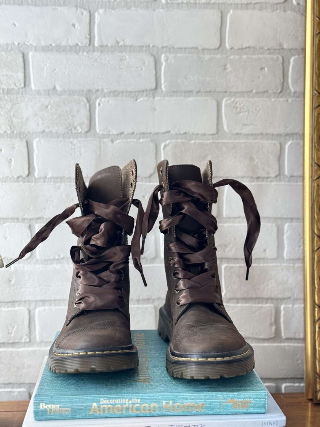 Dr Martens Yuba Leather Lace Up Combat Boots Womens Size US7