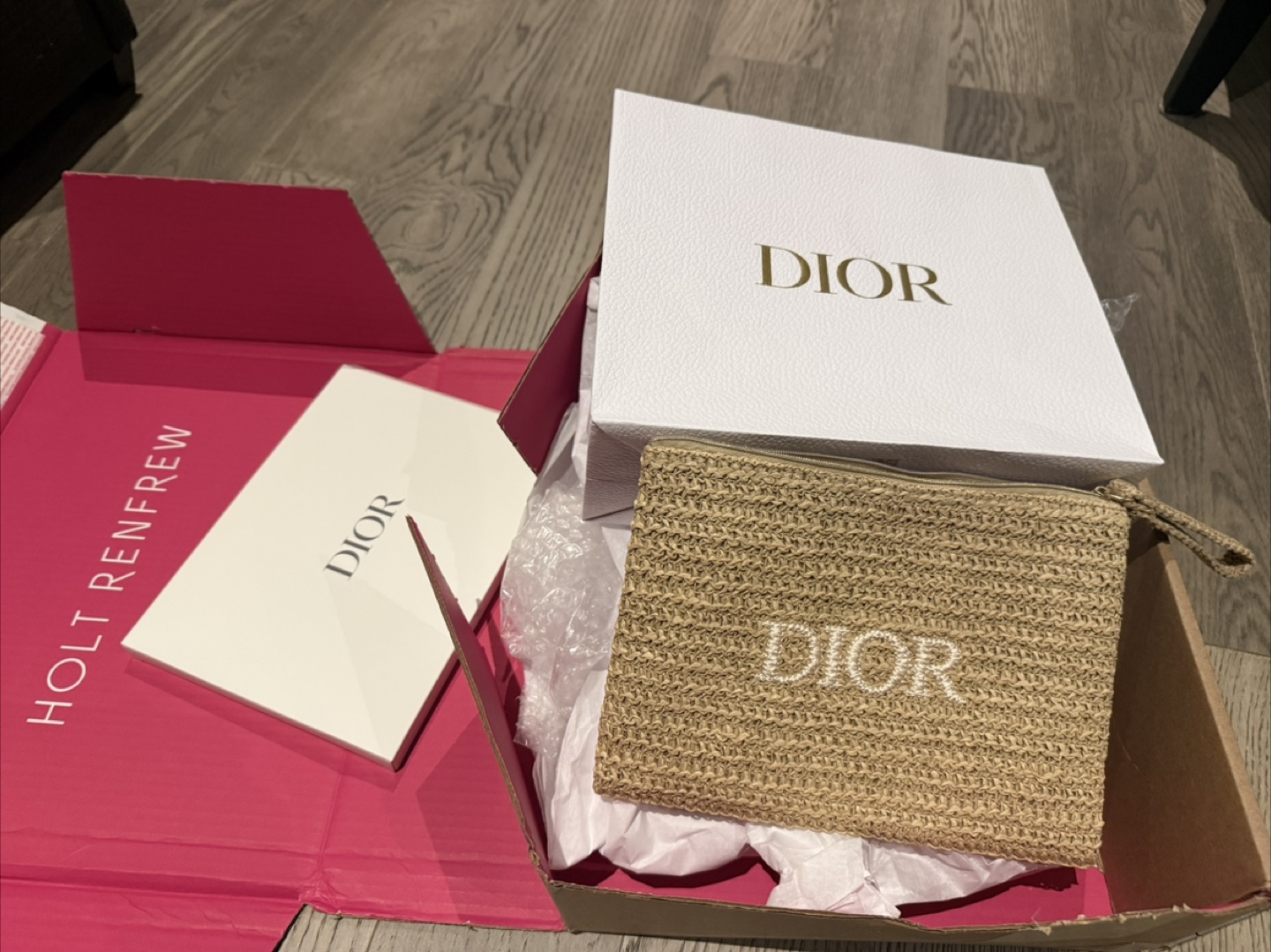 DIOR Clutch and Packaging
