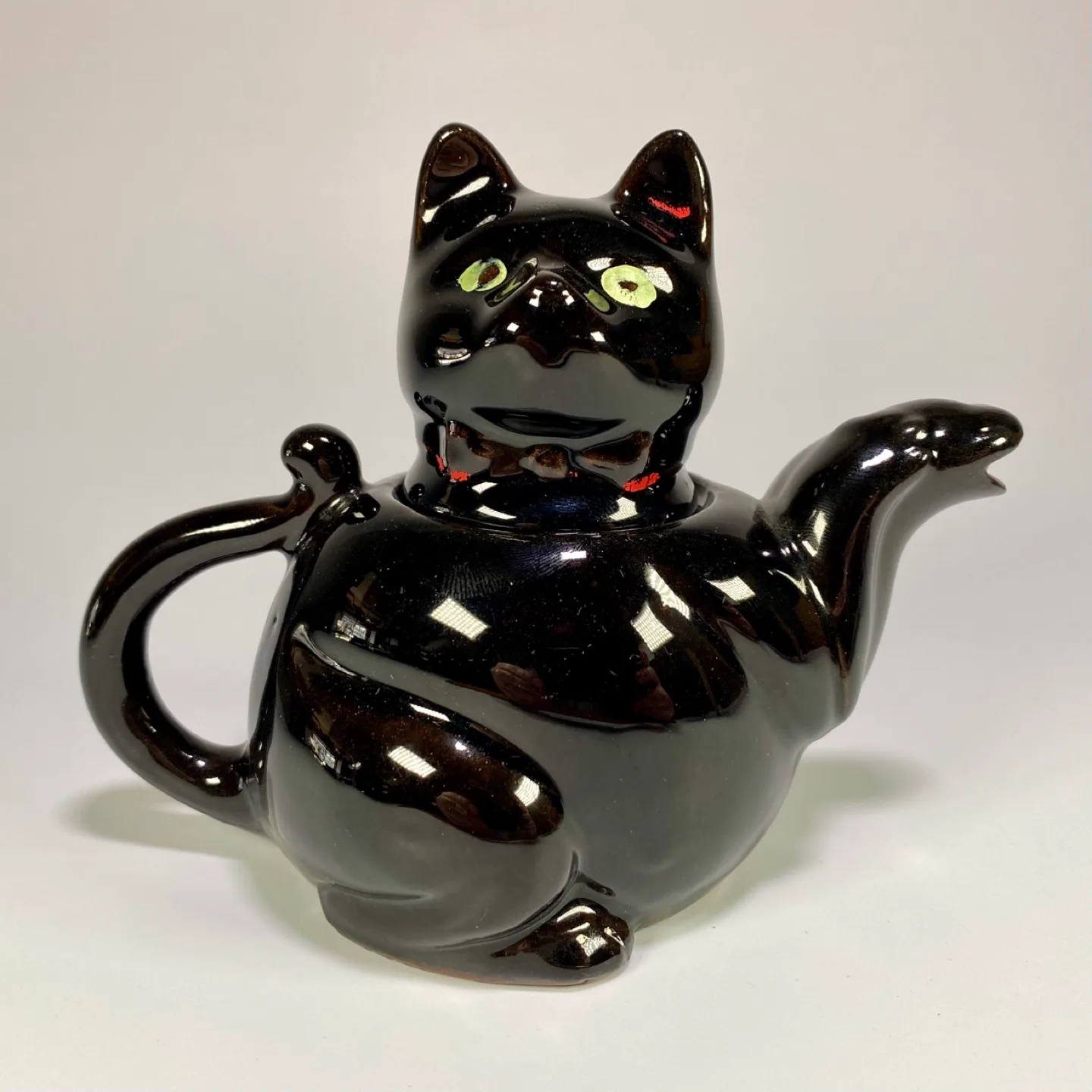Vintage Mini Black Cat Teapot thumbnail